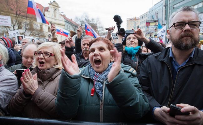 Na Slovensku se konalo shromáždění na podporu Ruska